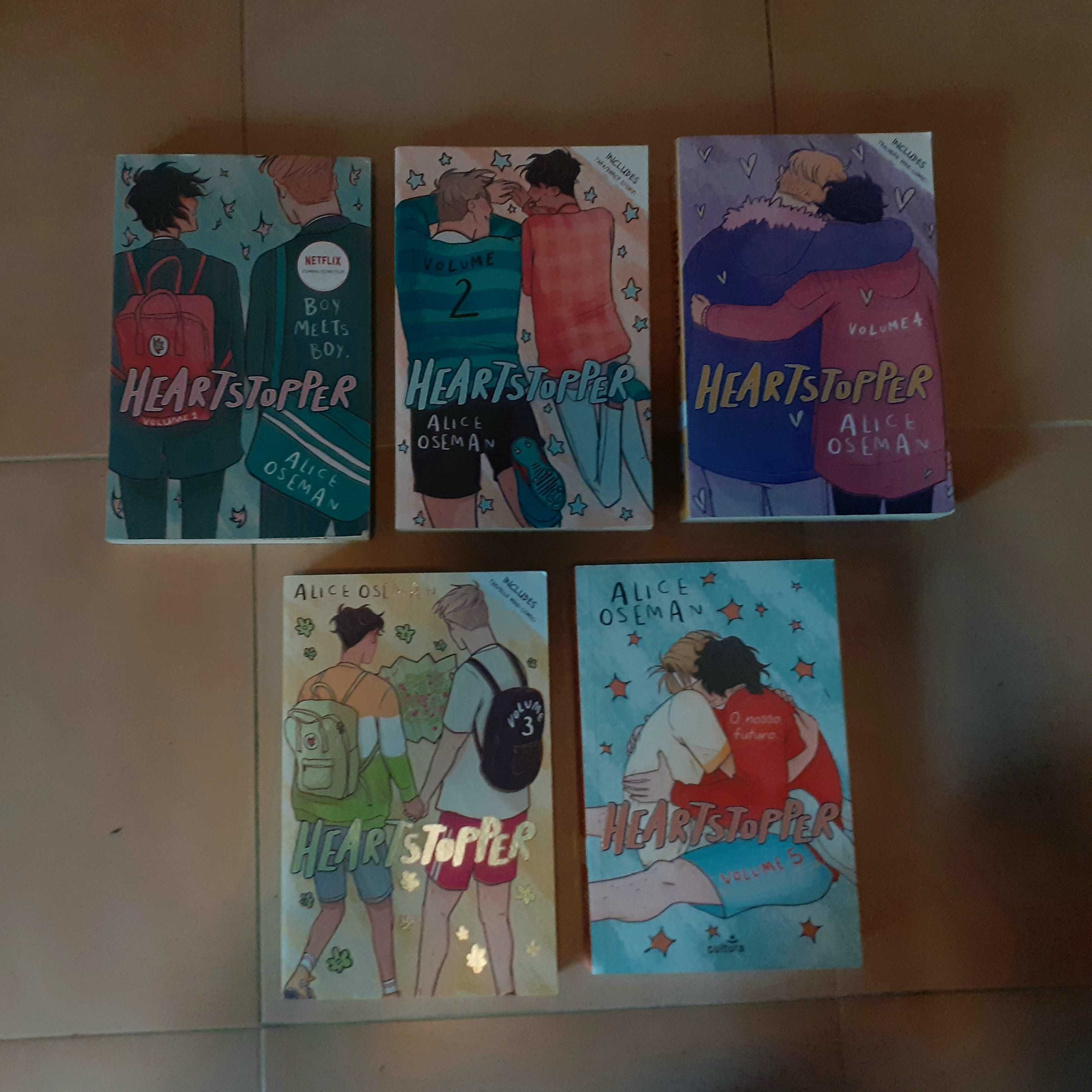 Heartstopper volumes 1 a 5