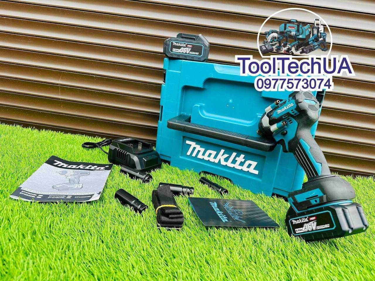 Акумуляторний Безщітковий Гайкокрут Makita DTW500 XGT +4 головки 2 АКБ