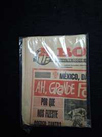 México, dá cá o Visto — Jornal A Bola de 17 outubro 1985