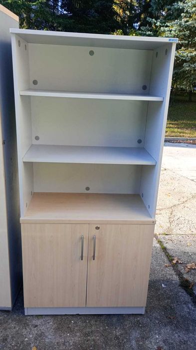 Regał szafa aktowa półotwarty MDD szafy regały półotwarte do biur domu