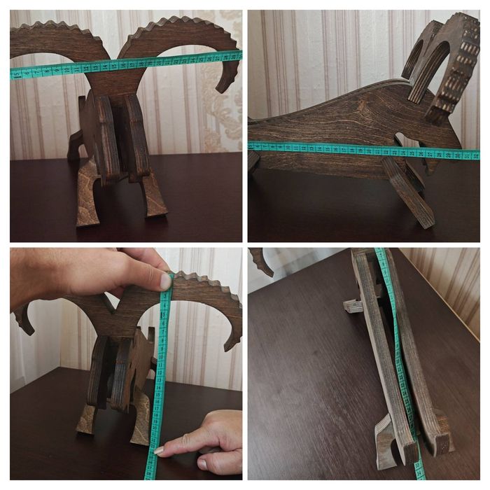 Деревянная подставка для бутылки баран, козёл, козерог КАЧЕСТВО!!!