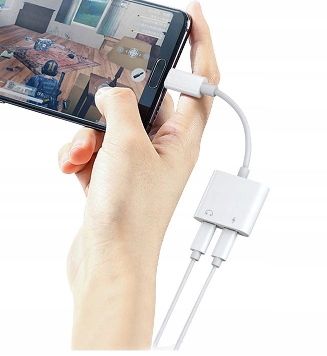 Przejściówka Adapter Usb-C 2X Usb C Do Słuchawek Recci