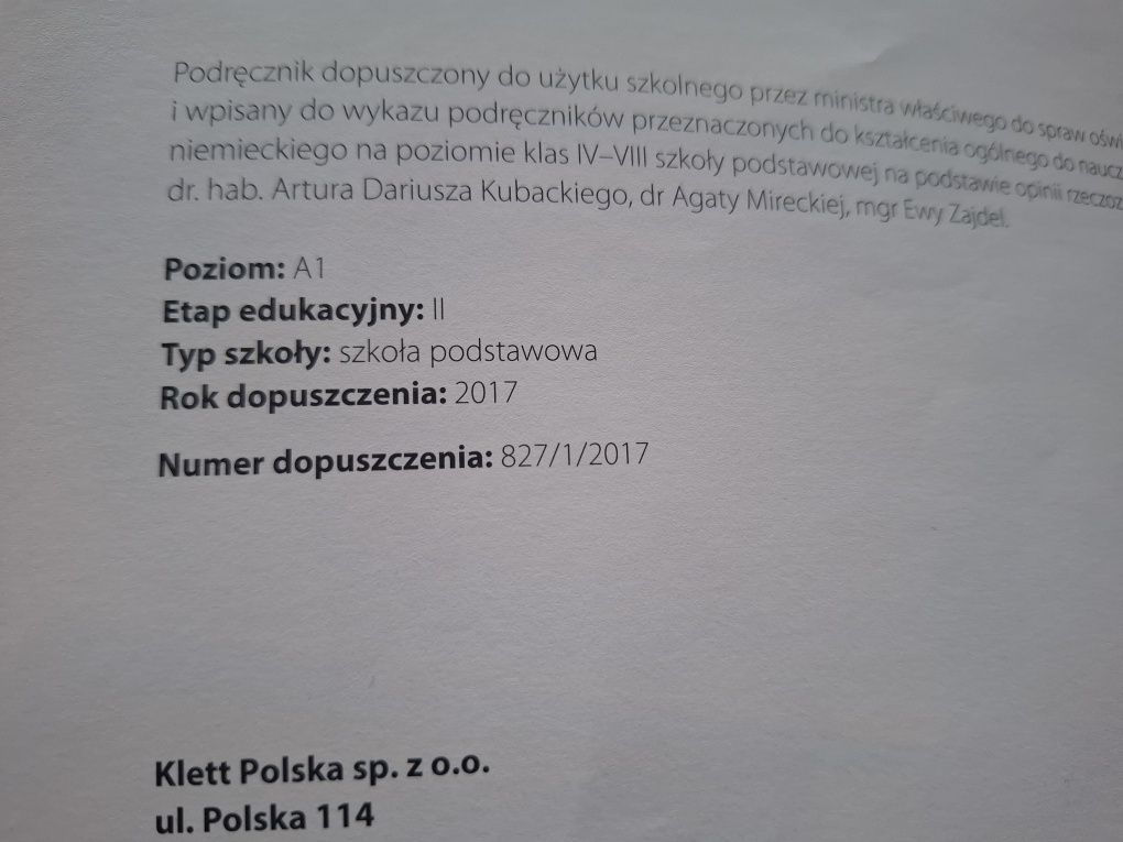Wir smart 1. Podręcznik język niemiecki dla klasy IV SP.