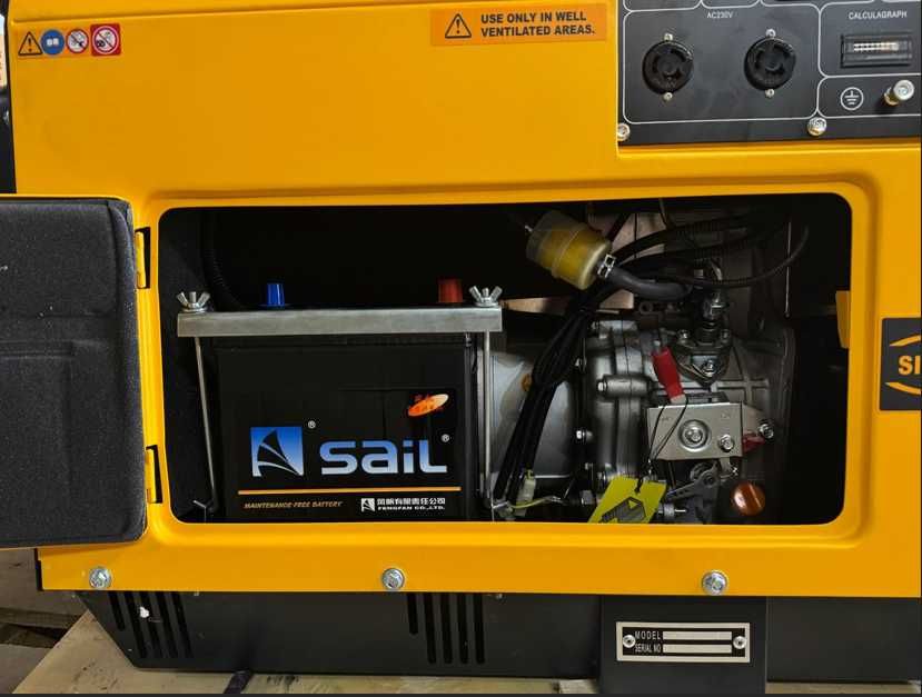 кipor 7000T надійний дизельний генератор у кожусі тихий 5 кВт мідна об