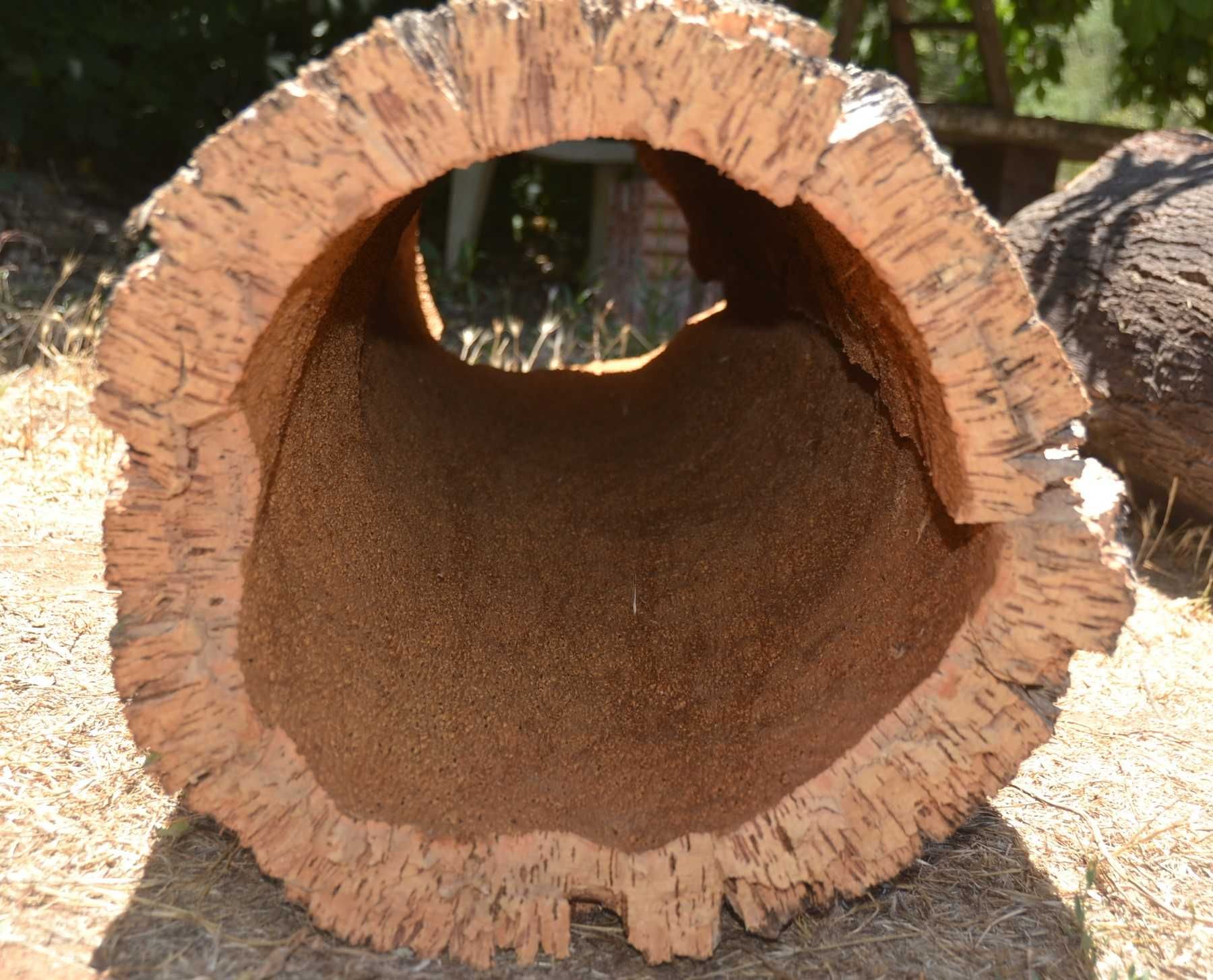 Rolos, tubos, cilindros de cortiça natural