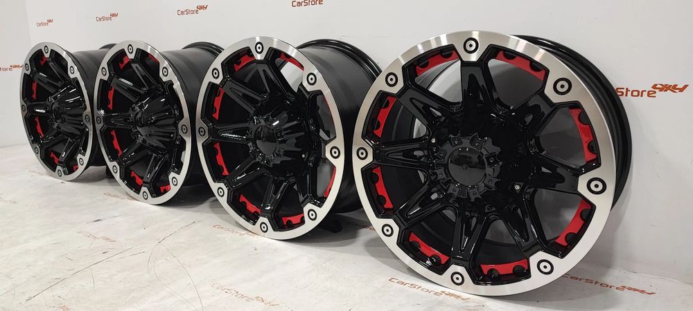 Jantes Torke 16 x 8 et -12 6x139.7 Preto Brilhante