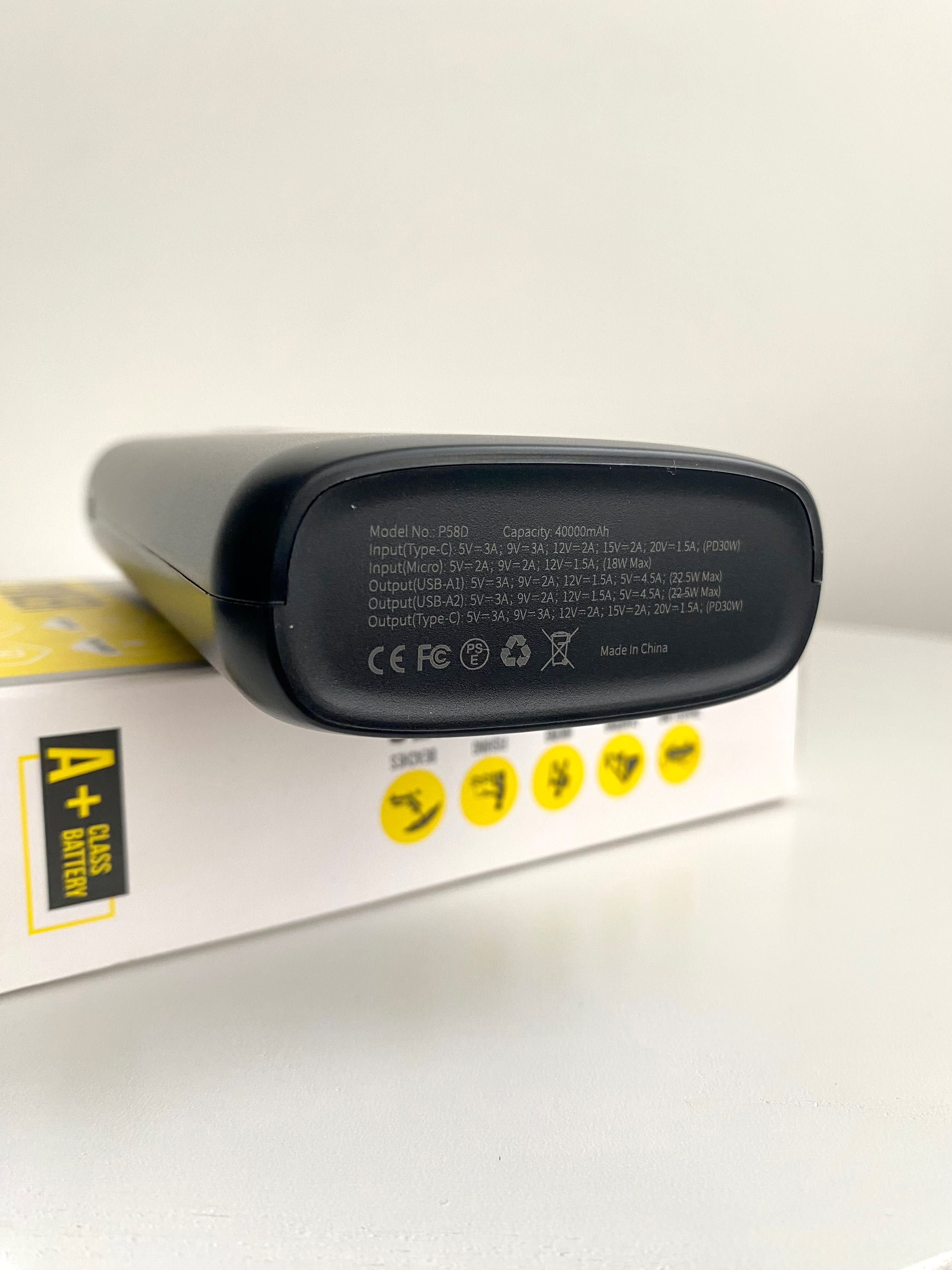 Павербанк паувербанк powerbank 40000mAh Power Bank 30W QC 4.0