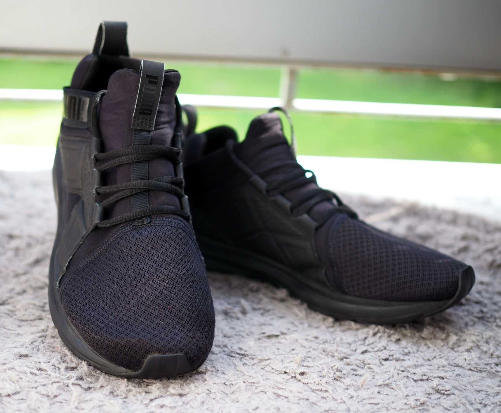 Buty, adidasy męskie/młodzieżowe Puma Enzo Edge Mesh. R. 42, czarne.