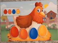 Gra na rzepy "Kurczak i kolorowe jajko"