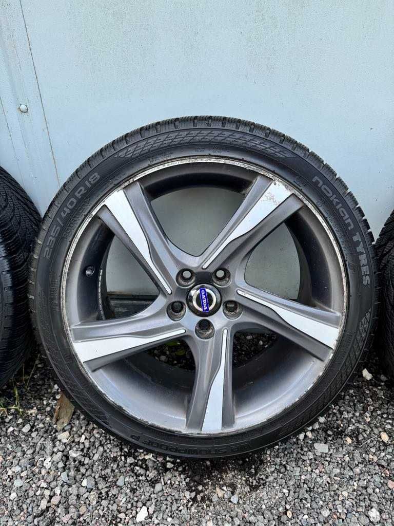 Koła Alufelgi 18 r-design volvo v40 v60 s60 5x108 zimowe NOKIAN
