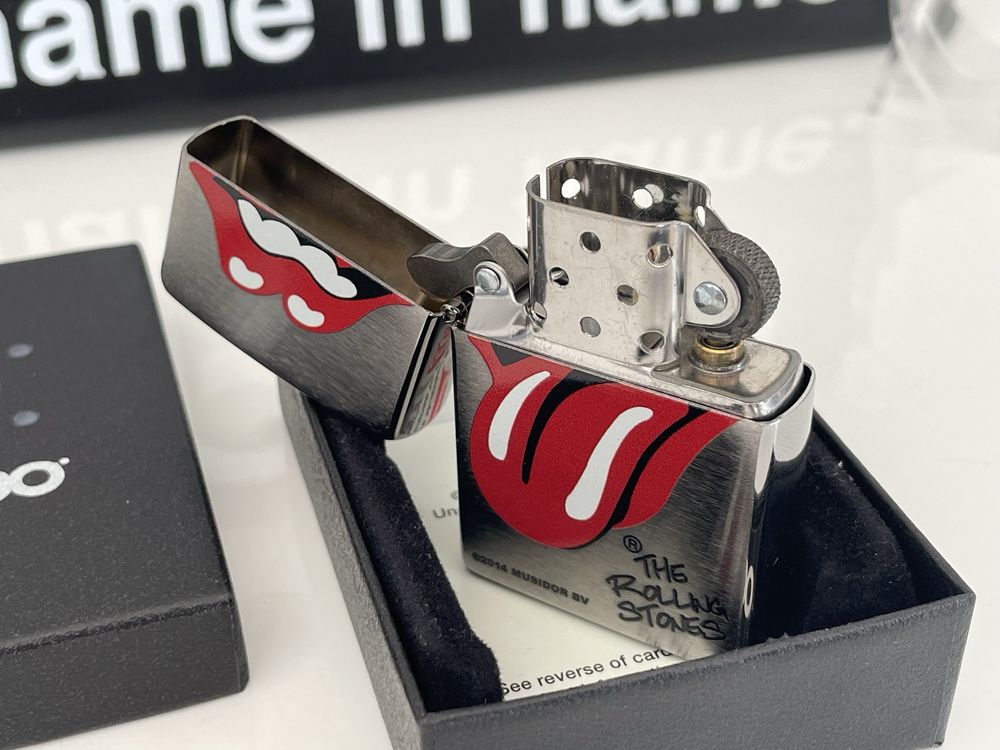 Zapalniczka Zippo 2016, The Rolling Stones, Brushed Chrome, NOWA