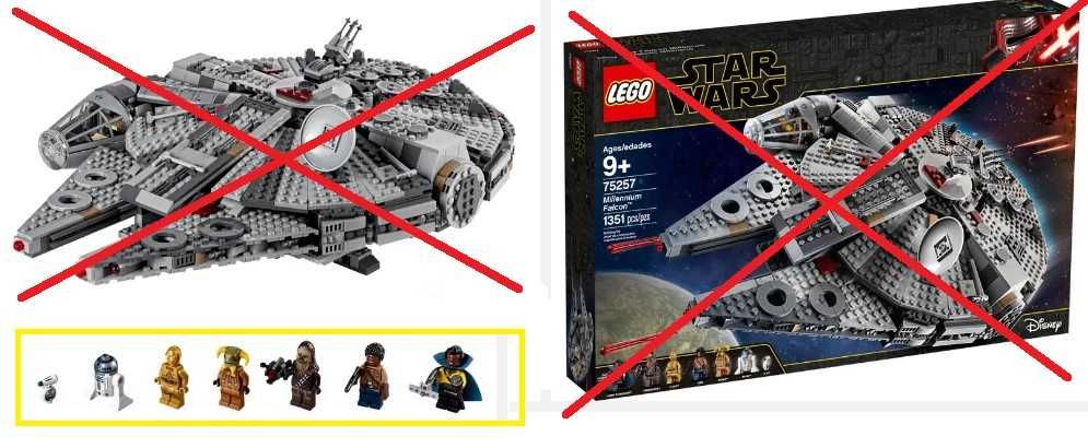 NOWY komplet figurek do zestawu LEGO Star Wars 75257 Millennium Falcon