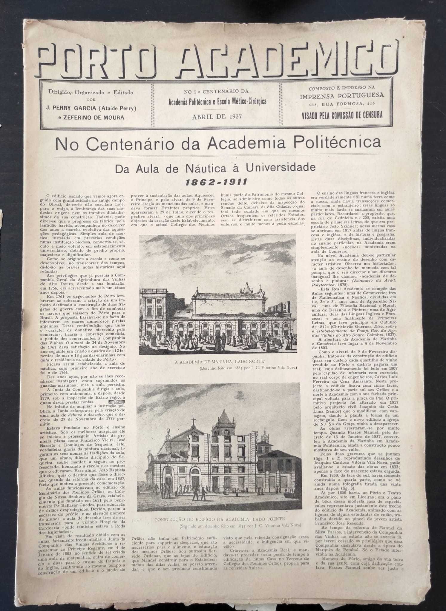 jornal: Porto Académico, número único, 1937