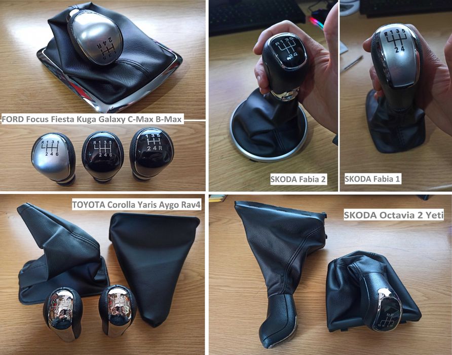 Manetes Punhos Velocidades FORD | SKODA | TOYOTA | vários modelos