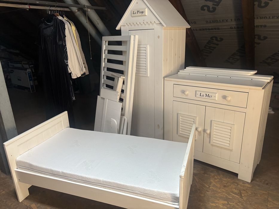 Zestaw mebli dzieciecych retro Pinio La Plage Marsylia