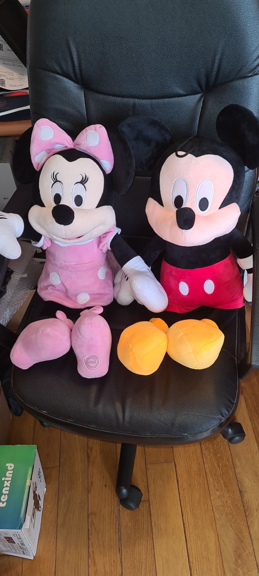 Pack 2 peluches Mickey e Minnie tamanho grande novos