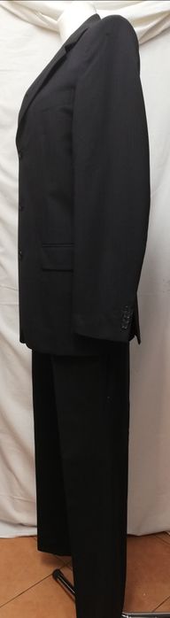 Garnitur męski dwuczęściowy cienki prążek