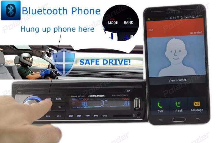 Auto Radio Bluetooth, Fm, AUX, USB, Cartão memoria