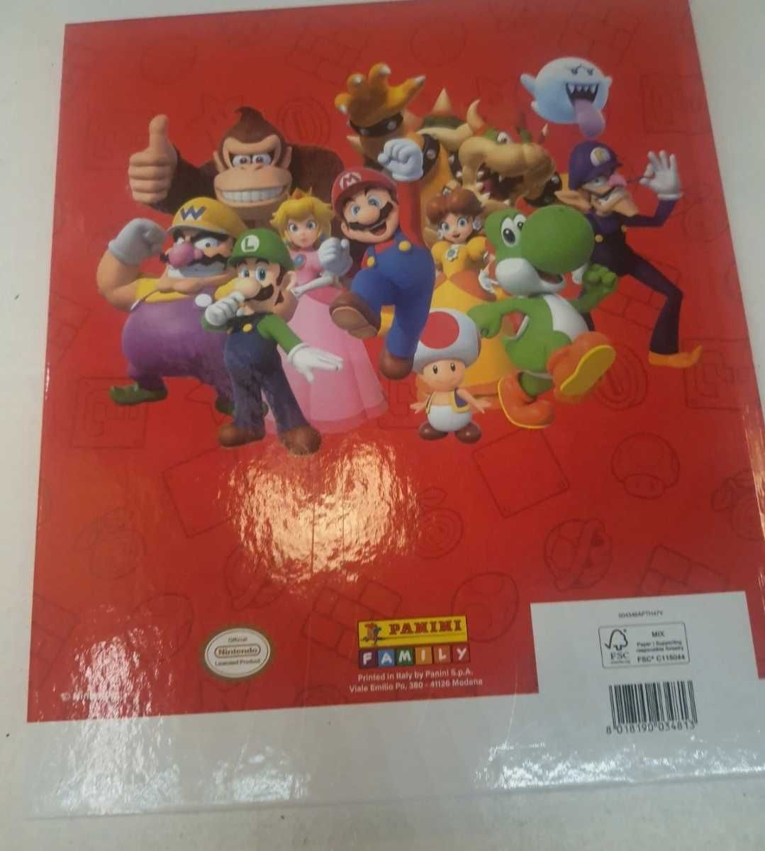 Caderneta de cromos super Mario nova
