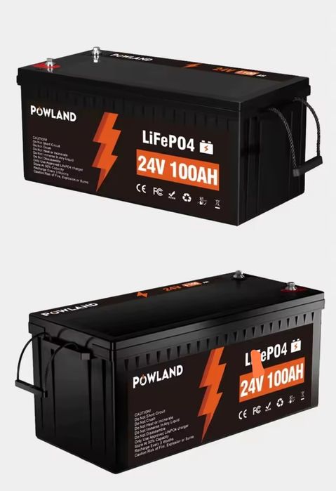 В НАЯВНОСТІ! Акумулятор Lifepo4 24V 100Ah Powland, BMS. Новий.