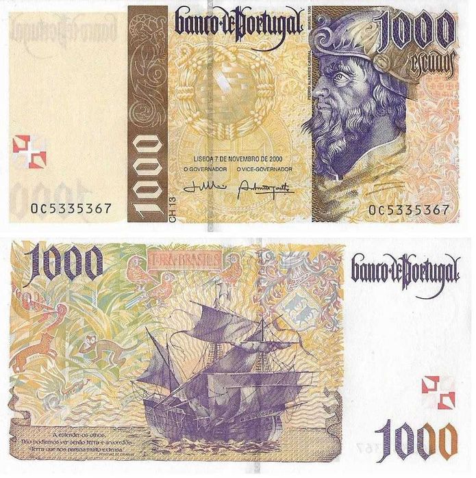 Portugal - - - 1.000$00 - Pedro Álvares Cabral - - - - - Notas