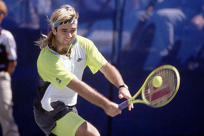 Nike T Shirt Oficial Andre Agassi US Open 1990 de Coleção