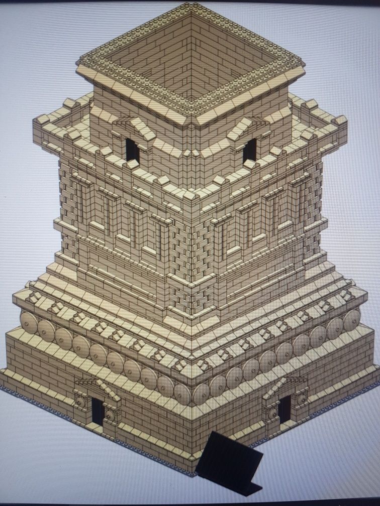 LEGO Statua Wolności 3450 Custom Base/podstawa  TYLKO INSTRUKCJE - Tan