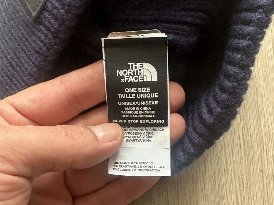 Шапка синя The north face