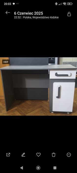 Biurko młodzieżowe