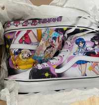 Buty trampki wysokie Vans Anime Sailor Moon 42 jak 41, 27 Świecą Nowe