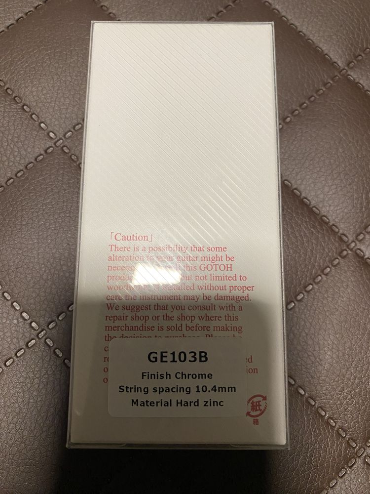 Mostek tune-o-matic GOTOH GE103B CR + śruby Shaller