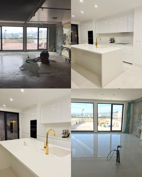 Pintura, Pladur, WC, Pavimentos, Climatização e Bombas de Calor