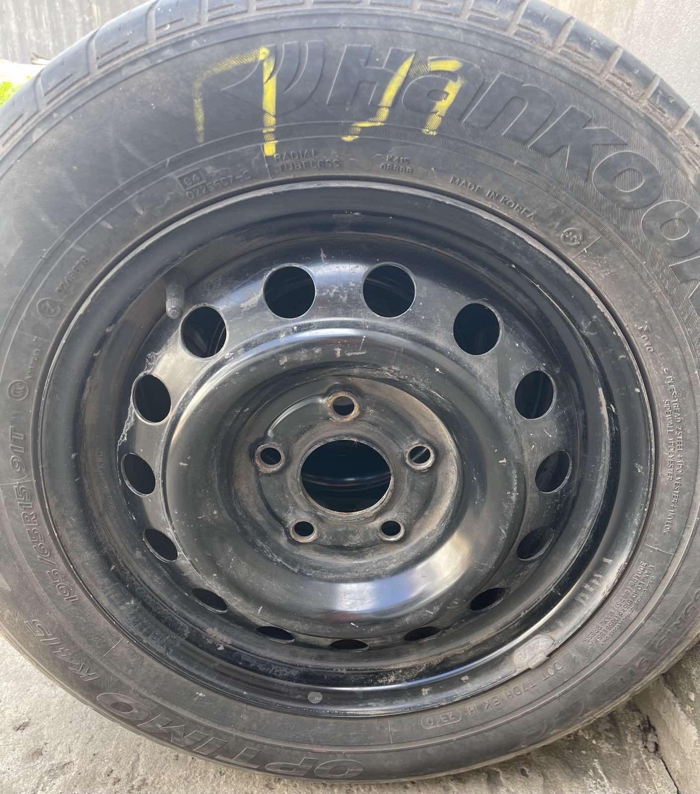 Шины летние с дисками Hankook 195/65/15