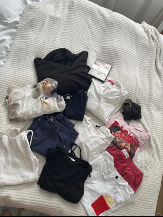 Paka ubran kobieta M zara laurella selfieroom house h&m body sukienka