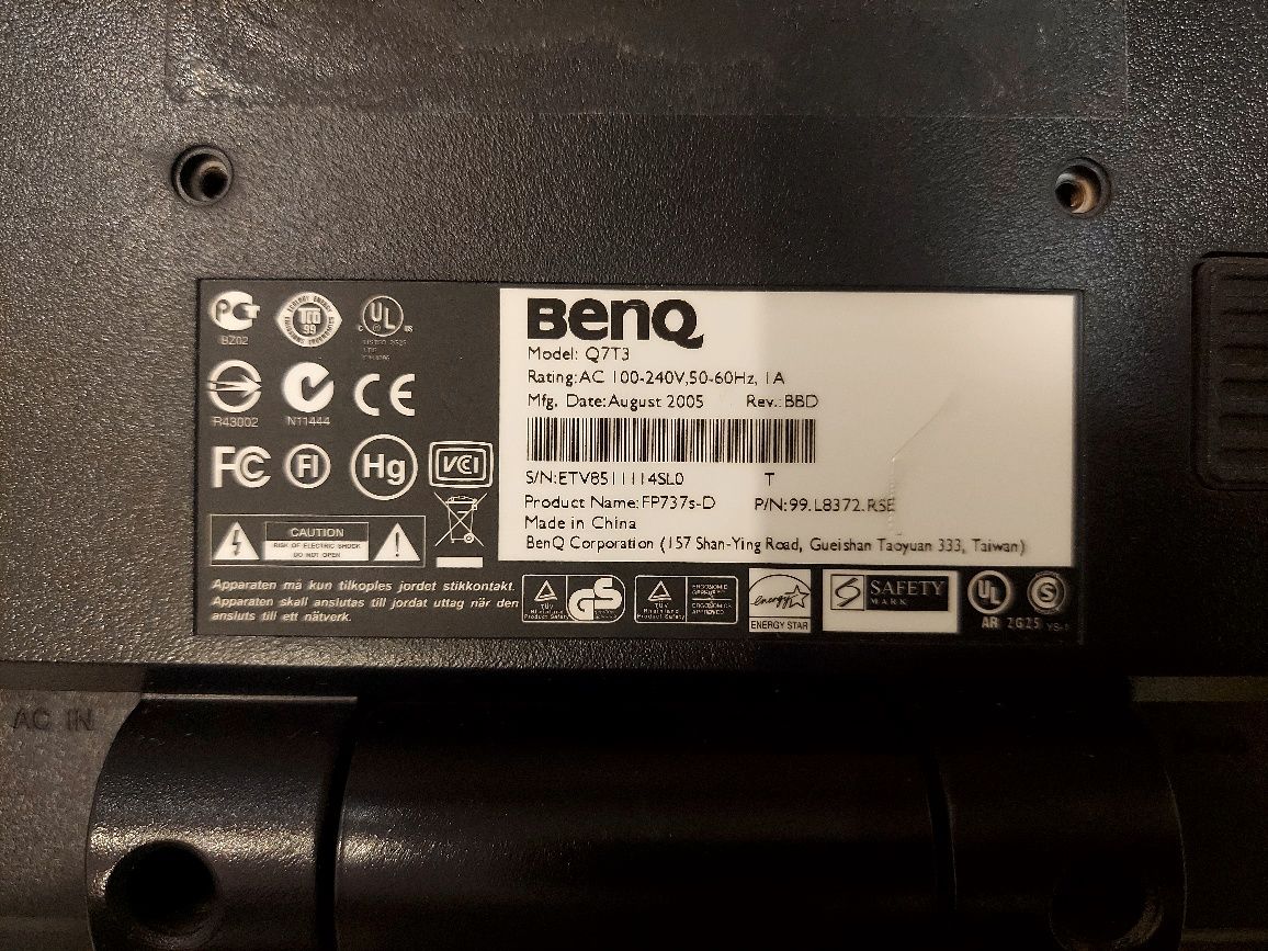 Монітор BENQ FP737 S