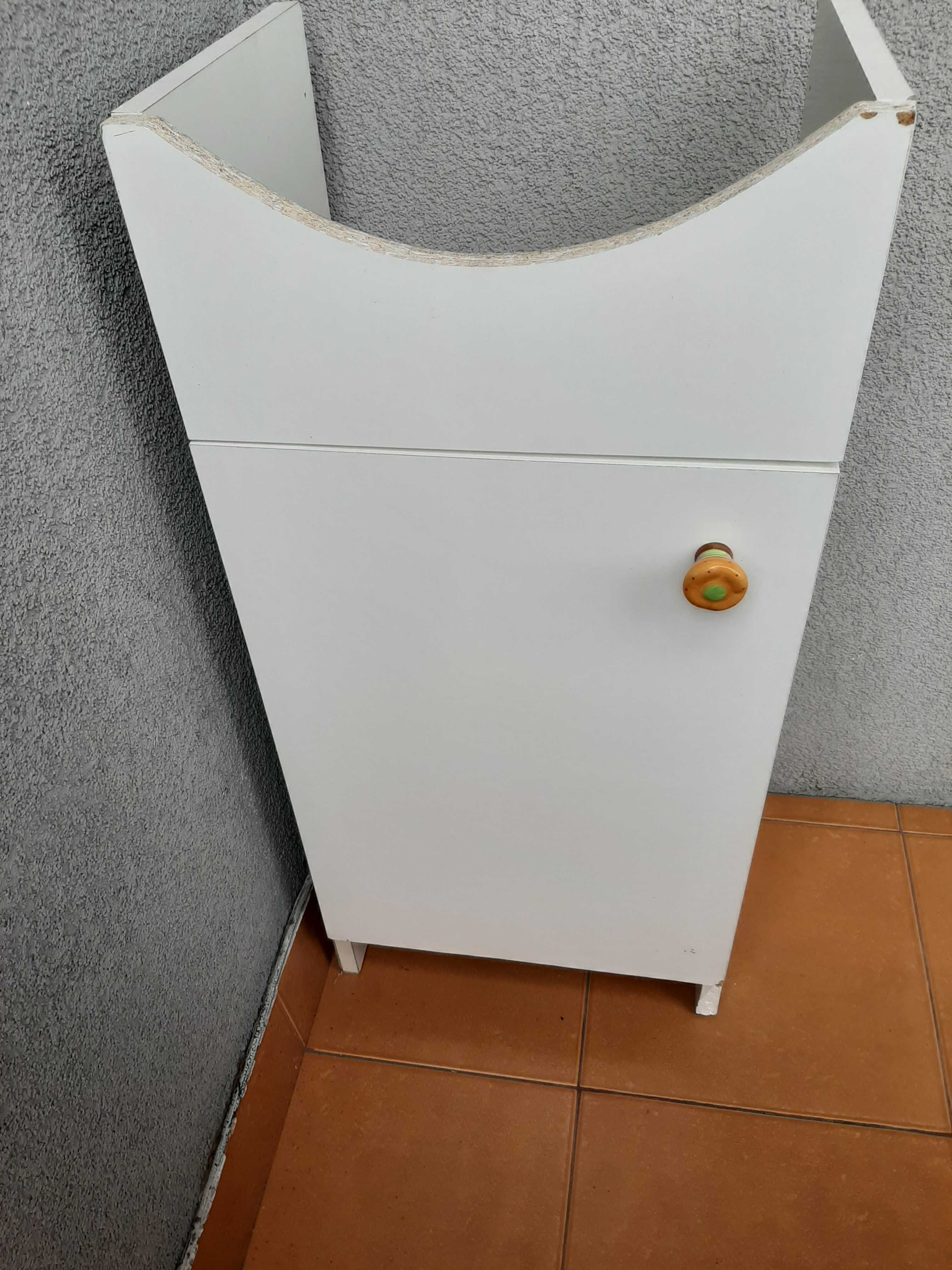 Szafka umywalkowa podumywalkowa Cersanit biała 37x28x 79 wąska