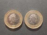 Dois moedas one pound