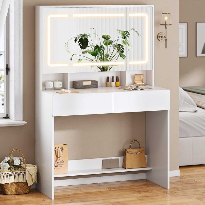 Nowa toaletka / lustro LED / szafka / półka / regał / AOGLLATI !N97!