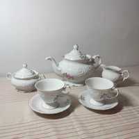 Serwis herbaciano kawowy porcelana Wawel Fryderyka