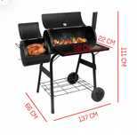 Grill węglowy z wędzakiem