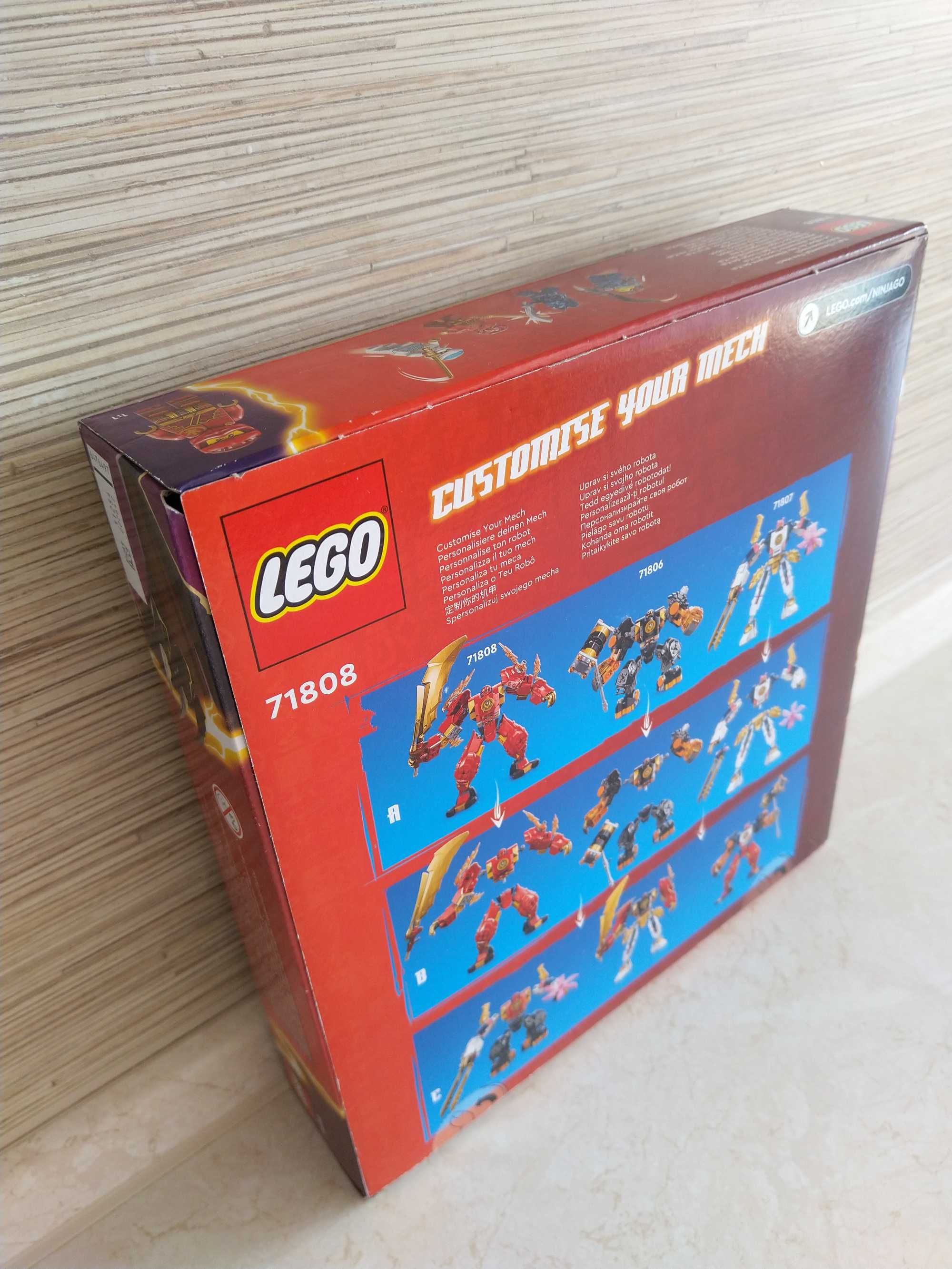 HIT Lego Ninjago ruchomy robot mech żywiołu ognia Kaia 71808 KURIER