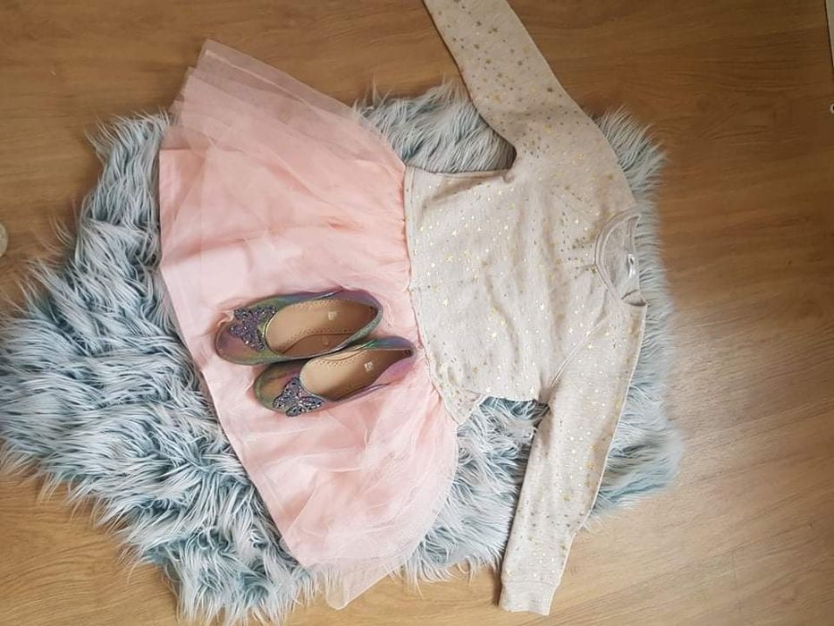 Paka zestaw ubranek dla dziewczynki 116 122 kilka 134