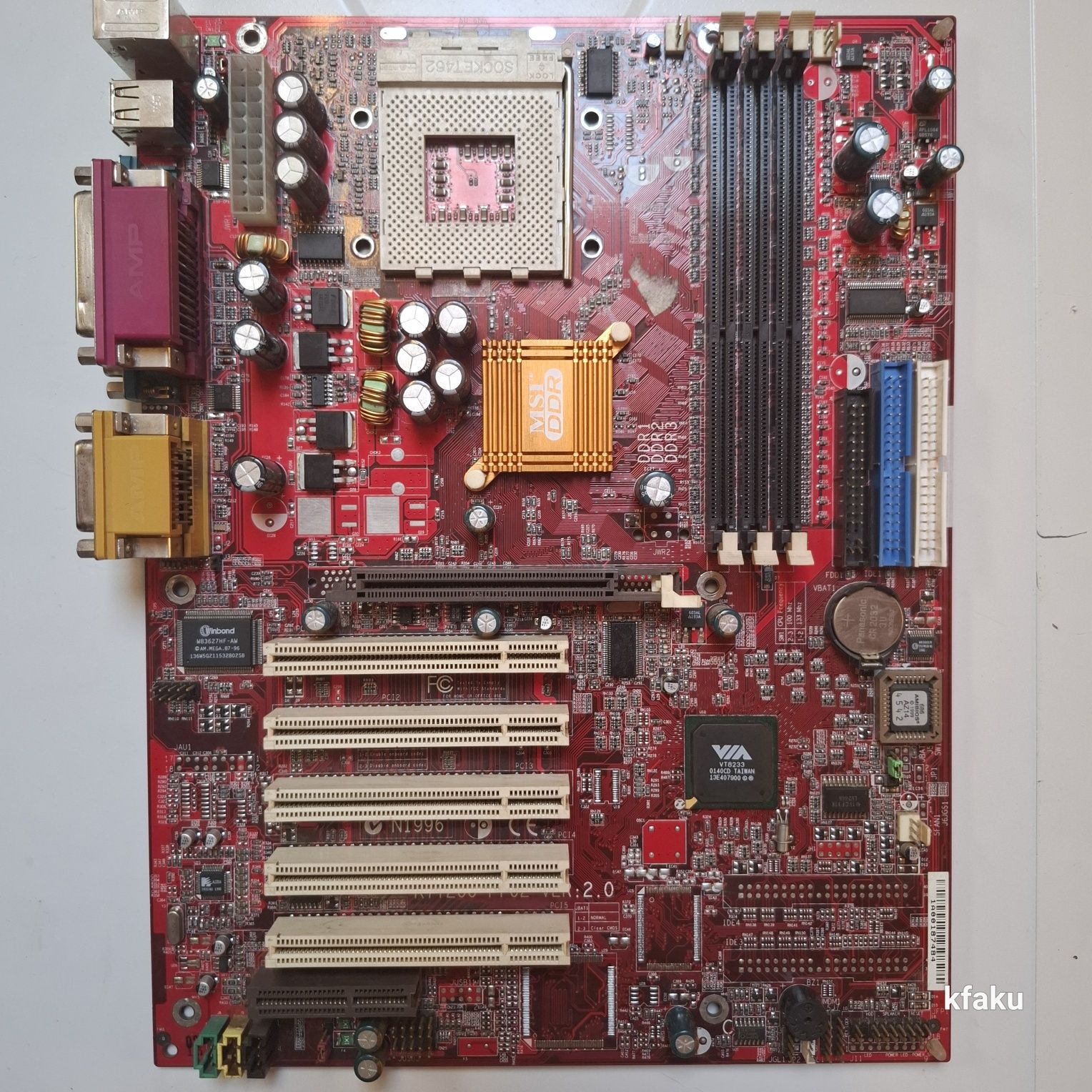 Płyta główna MSI K7T266 Pro2 ver.2.0, socket 462, DDR, AGP