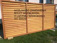 Rolety tarasowe ruchome z regulacją, Lamele drewniane  --Producent--