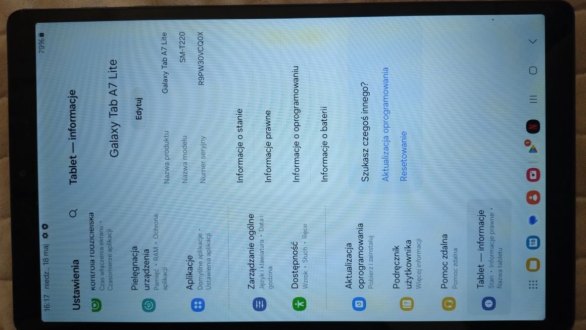 Tablet galaxy tabA7 Lite