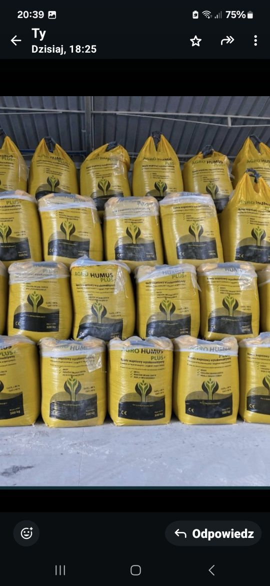 Wapno granulowane-Czarna kreda PRODUCENT