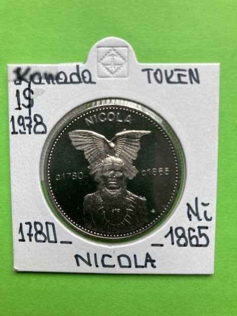 Monety  - tokeny - Kanada - 1978 - przywódcy plemion indiańskich