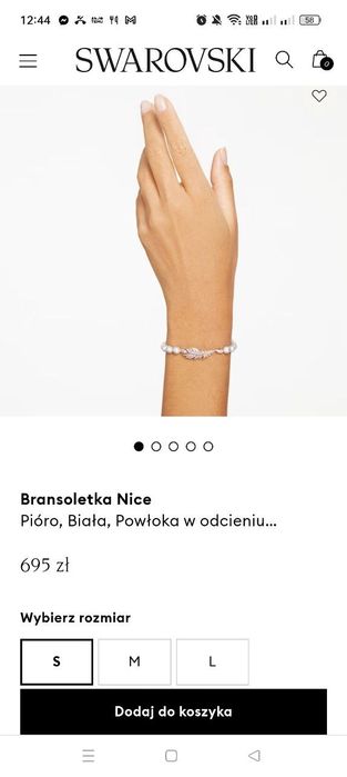 Bransoletka Swarovski NOWA