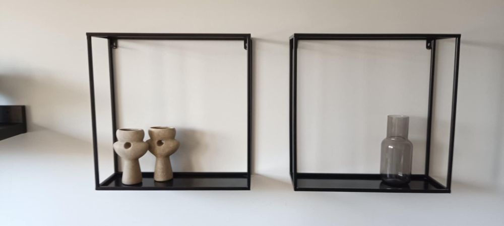 2 półki stalowe 45x45x15