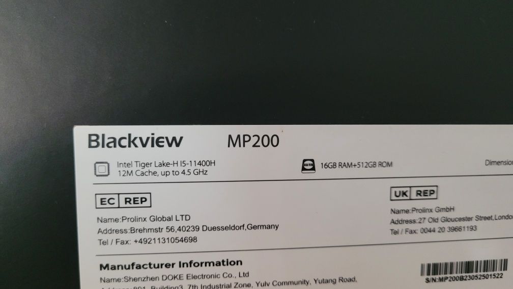 Mini PC Blackview MP200